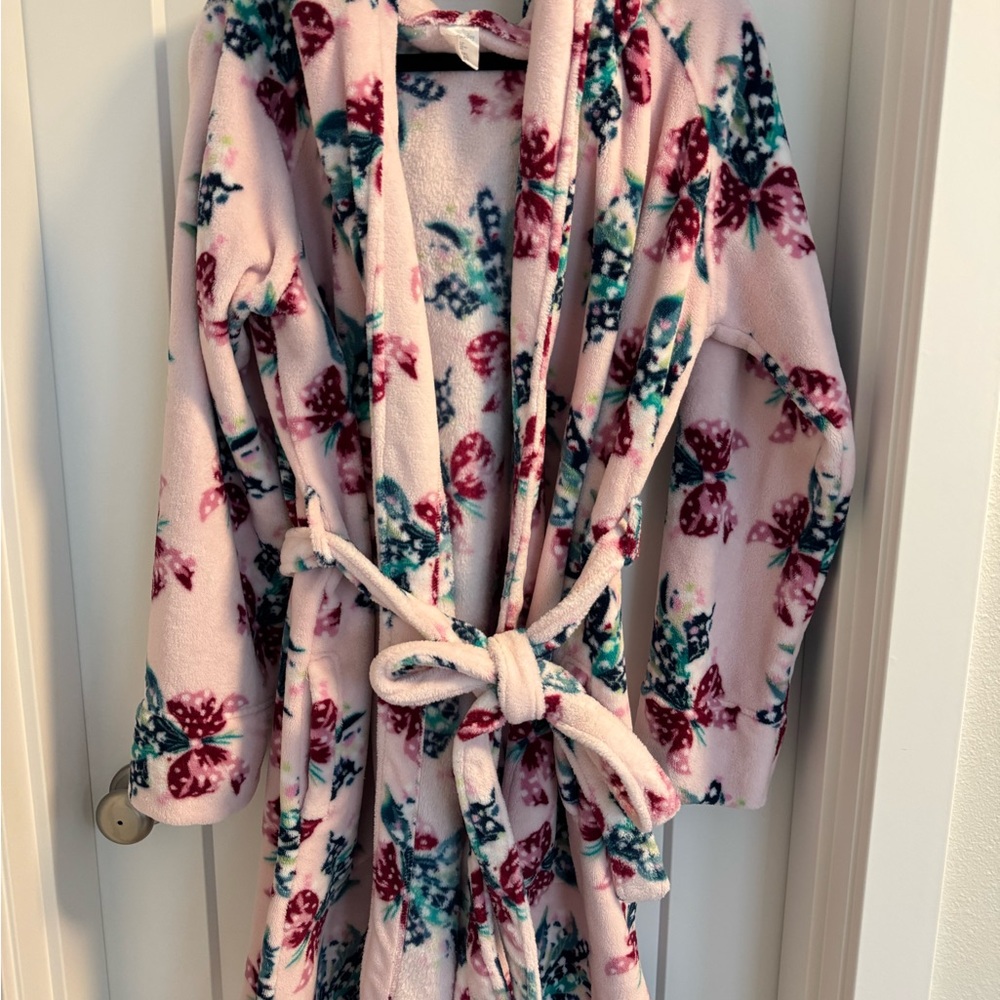 Floral Pink Plush Robe Vera Bradley